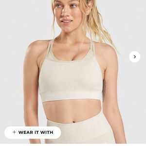 GYMSHARK ADAPT MARL SEAMLESS SPORTS BRA